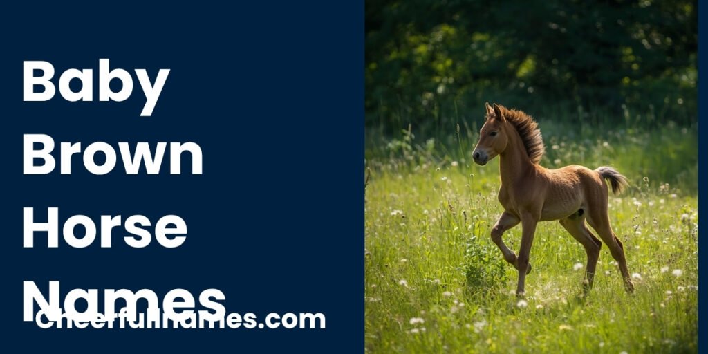 Baby Brown Horse Names