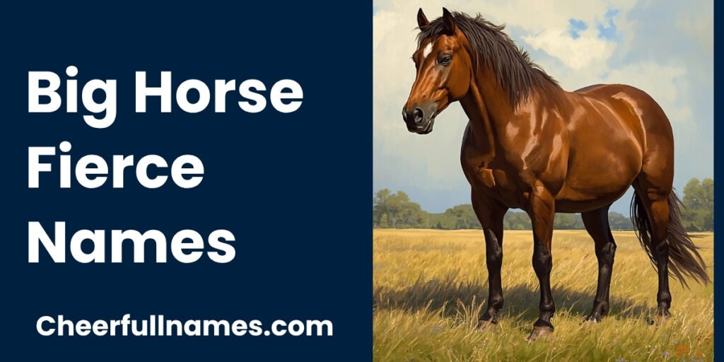 Big Horse Fierce Names