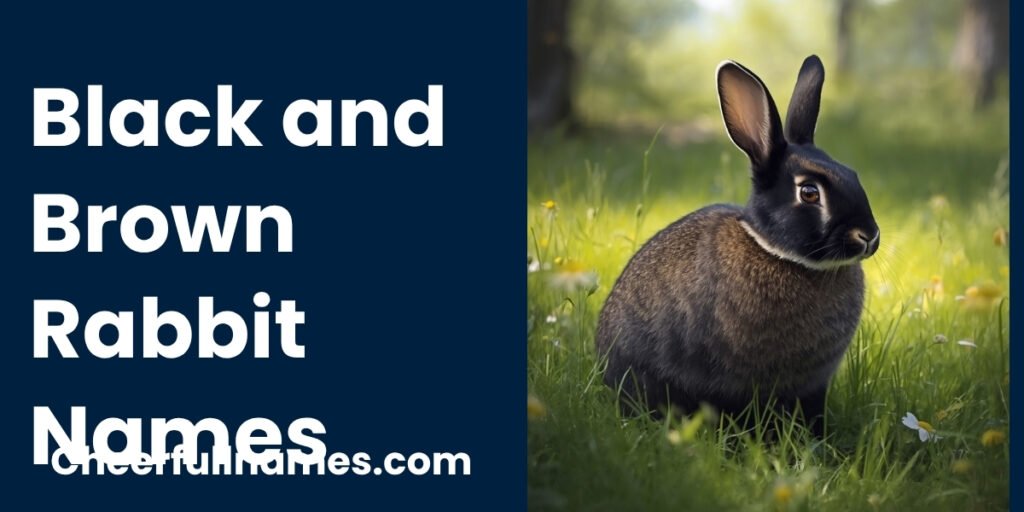 Black and Brown Rabbit Names