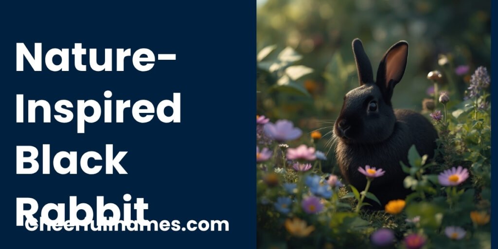 Nature-Inspired Black Rabbit Names